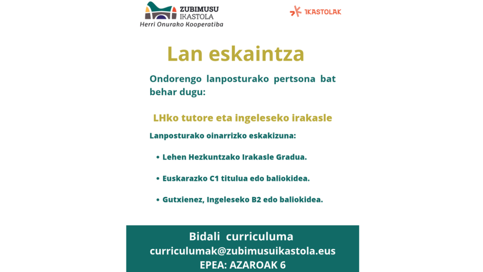 Lan eskaintza